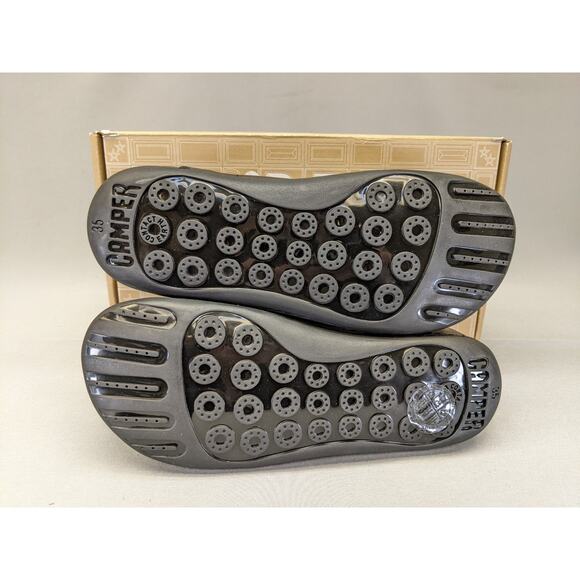 Camper Peu Cami Black 20848-218 Lace Up Nubuck Shoes Women’s US Size 5 - Picture 4 of 9